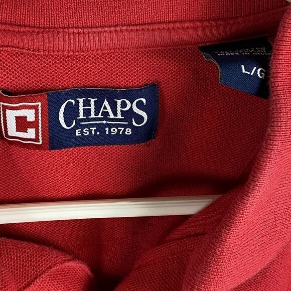 Vintage Chaps Short Sleeve Polo Shirt. Size Large. - Picture 4 of 4